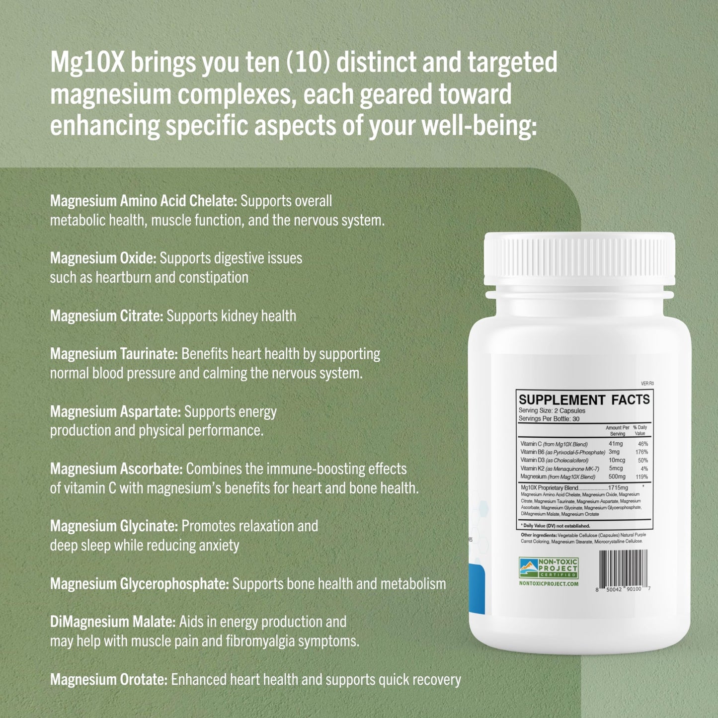 True Cellular Formulas Mg10X Multi-System Magnesium | Supplement to Support Sleep - 60 Capsules | Enhanced Sleep, Immune System & Metabolic Support | Includes Magnesium Glycinate, Citrate and More True Cellular FormulasBuy Supplements Australia