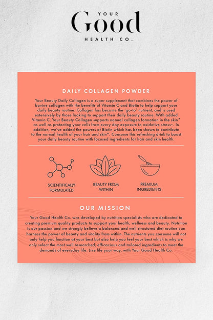 Your Good Health Co. – Your Beauty Premium Collagen Powder, Tropical | 150g Your Good Health Co.Buy Supplements Australia
