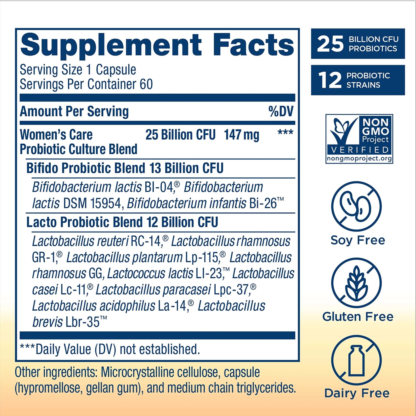 Renew Life Women's Probiotic Capsules, Supports pH Balance for Women, Vaginal, Urinary, Digestive and Immune Health, L. Rhamnosus GG, Dairy, Soy and Gluten-Free, 25 Billion CFU - 60 Ct Renew LifeBuy Supplements Australia