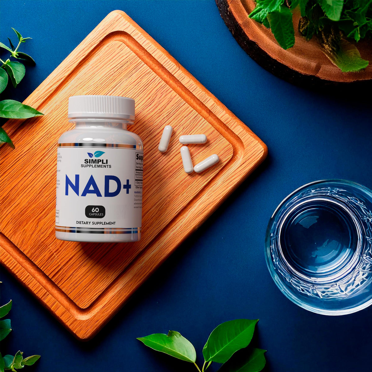 NAD Supplement for Anti-Aging and Cell Regeneration | NAD Booster 500mg Per Serving | NMN Supplement Alternative | Similar to Nicotinamide Riboside | 60 Capsules (30 Day Supply) Simpli SupplementsBuy Supplements Australia