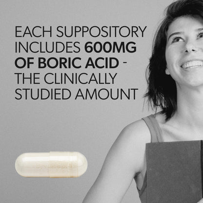 AZO® Boric Acid Vaginal Suppositories for Women, Helps Support Odor Control with Clinically Studied Boric Acid, Non-GMO, 30 Count AZOBuy Supplements Australia