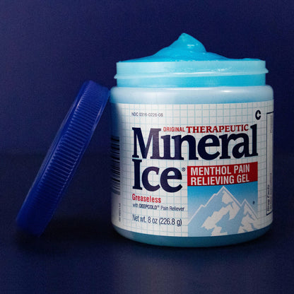 Mineral Ice Original Therapeutic Menthol Pain Relief Gel. Greaseless with "Deepcold" Pain Reliever. Provides Cooling & Penetrating Relief for Arthritis, Simple Backache, Strains & Sprains (8 Ounce) Mineral Ice buy supplements Au