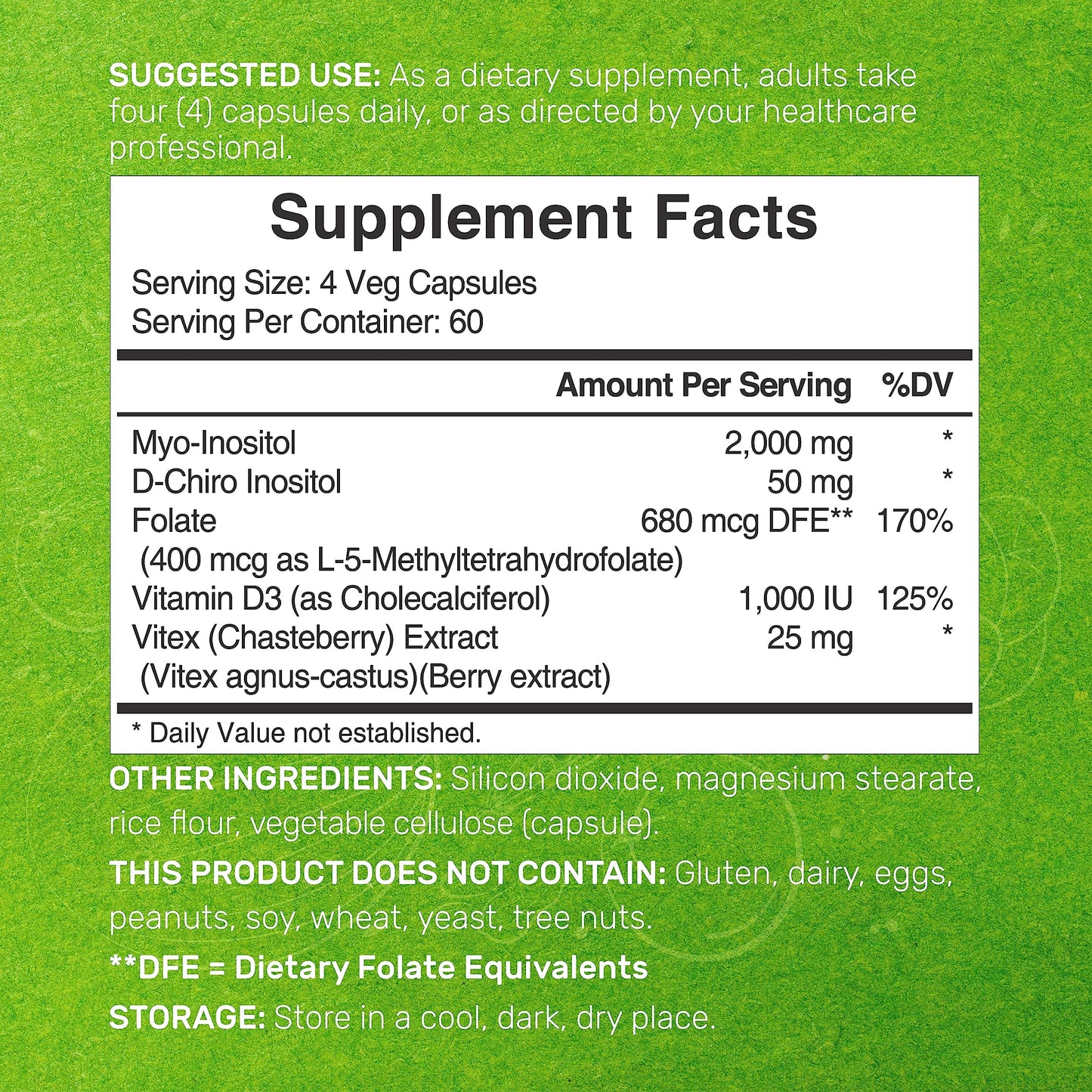 Myo-Inositol & D-Chiro Inositol Supplement (40:1) 2,050mg Per Serving, 240 Veggie Cap DEAL SUPPLEMENTBuy Supplements Australia