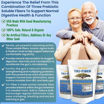 Kidney Restore Tri-Fiber Organic Soluble Fiber Powder, Unflavored High Fiber 3-in-1 Kidney RestoreBuy Supplements Australia