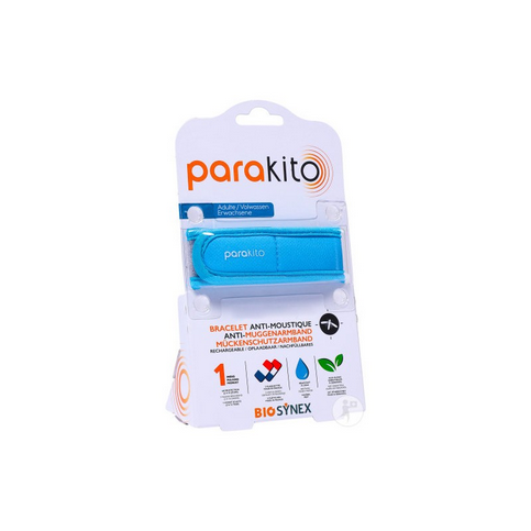 Parakito light blue rechargeable mosquito repellent bracelet