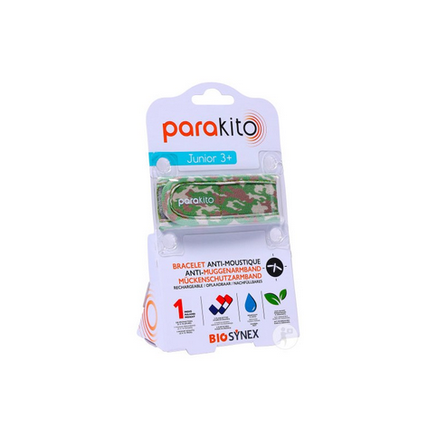 Parakito rechargeable mosquito repellent kid bracelet with "camouflage" patterns