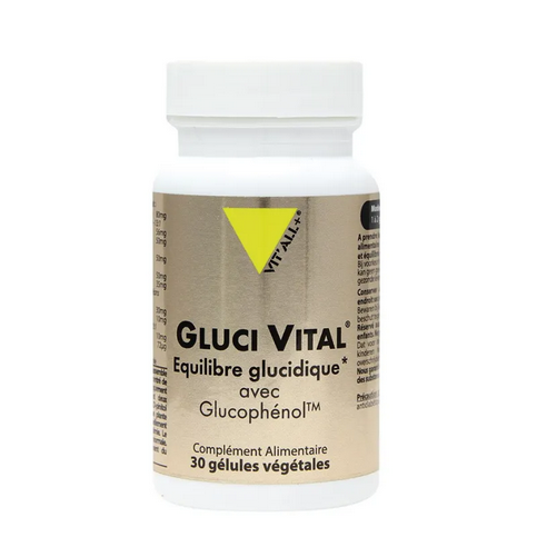 Gluci Vital équilibre glucidique avec Glucophénol 30 gélules VIT'ALL+