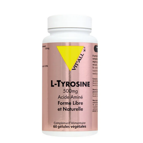 L-Tyrosine 500 mg 60 gélules VIT'ALL+