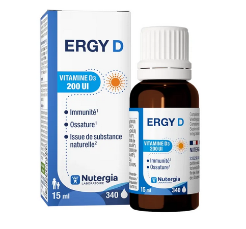 NUTERGIA ERGY D Vitamin D3 drops 200Ui