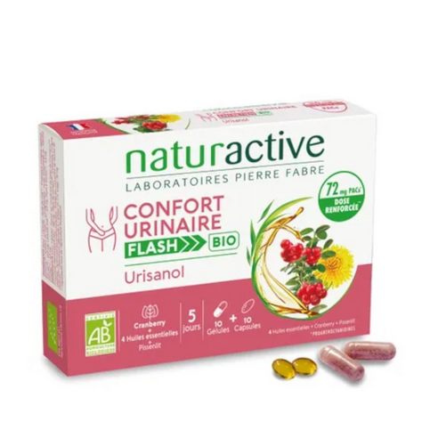 Urisanol Flash urinary troubles 20 capsules - NATURACTIVE