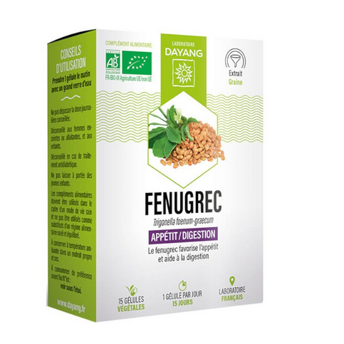 Organic Fenugreek 15 capsules - DAYANG