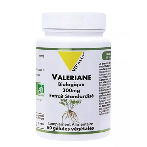 Valériane BIO Extrait standardisé 300 mg 60 gélules VIT'ALL+