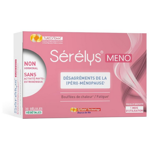 Serelys Meno 30 capsules: discomforts of (peri)-menopause