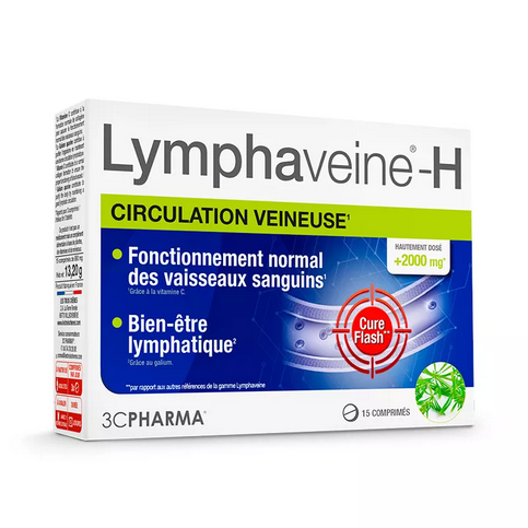 Lymphaveine -H: venous circulation and hemorrhoids 3C PHARMA 15 tablets
