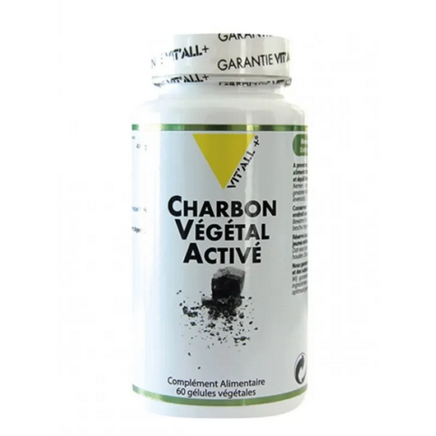 Charbon végétal activé 60 gélules VIT'ALL+