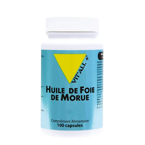 Huile de Foie de Morue 100 capsules VIT'ALL+