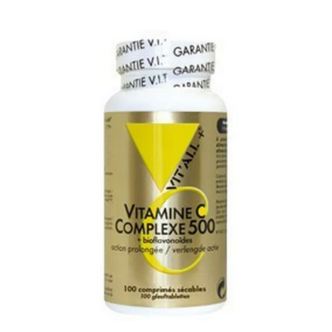 Vitamine C Complexe 500mg 100 comprimés sécables VIT'ALL+