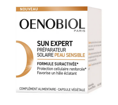 OENOBIOL - Sun Expert Solar Preparer Sensitive Skin : Sun Protection Supplement 30 Capsules