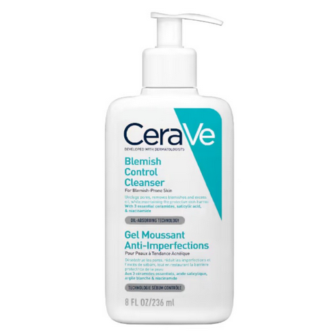CERAVE blemish control cleanser for blemish-prone skin